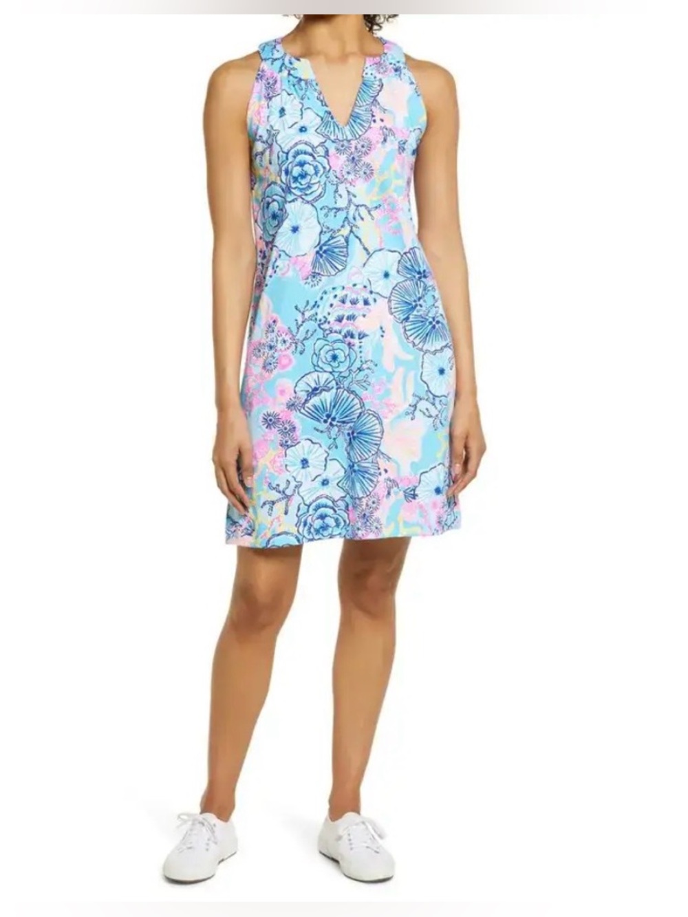 NWOT Lilly Pulitzer Ross Print Shift Dress XS